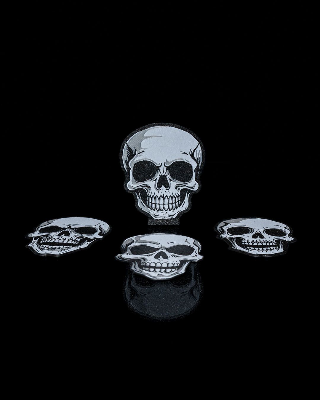 Skull Impressions: 3D Printed Coaster Set of 4